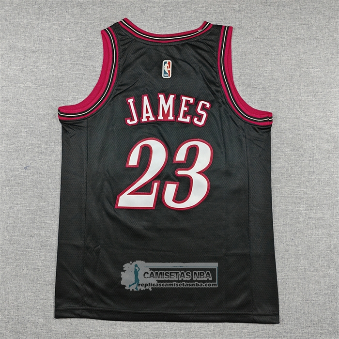 Camiseta Nino Philadelphia 76ers Lebron James NO 23 Classia 2025-26 Negro